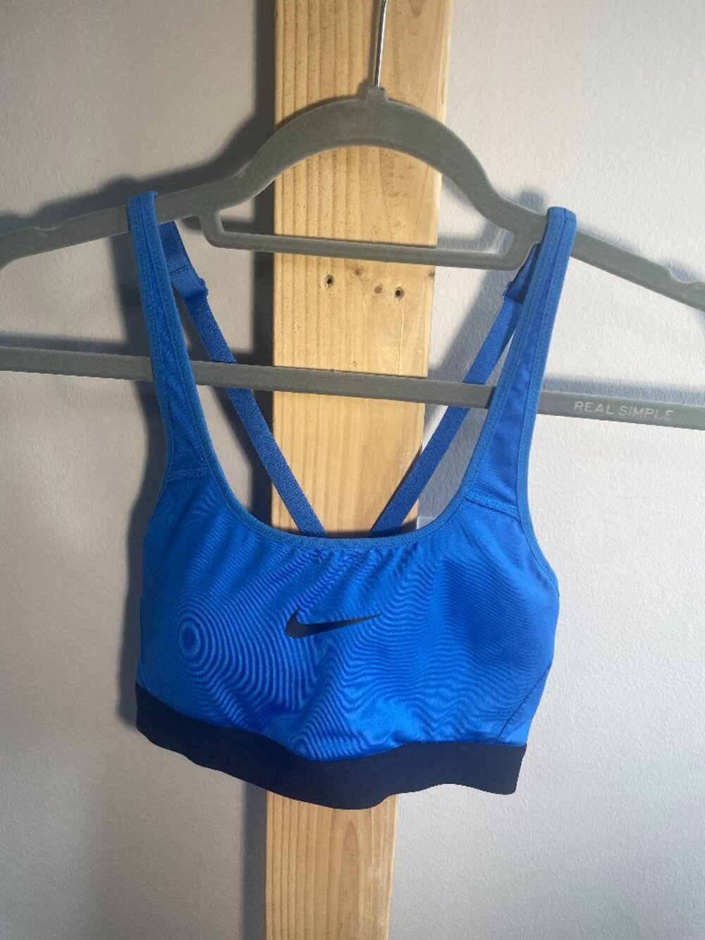 Nike Womens Dri-Fit Classic Medium Support Sports Bra Blue